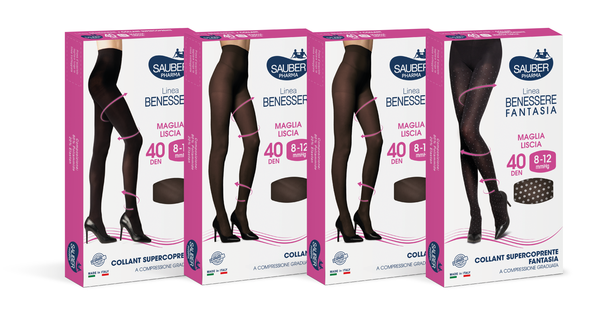 Prodotti della linea Benessere e Benessere Fantasia